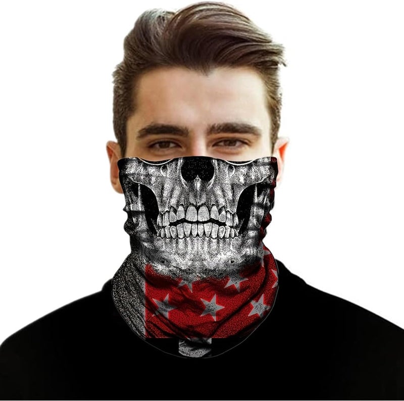 WYSUMMER Scarves Bandanas Skull Face Tube Headband, Gaiter Head Wrap Balaclava Magic Scarf Motorcycle Multi Function Headwear - Image 4